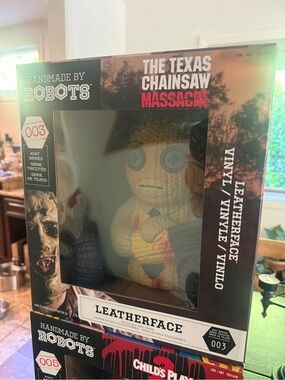 Handmade by Robots Leatherface Knit-Style Vinyl Figure - Yellow